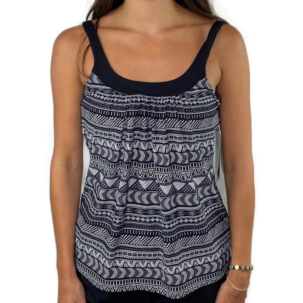 Coco Reef Pacific Stone Black & Gray Tankini 32C
